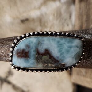 Larimar ring set in Silver